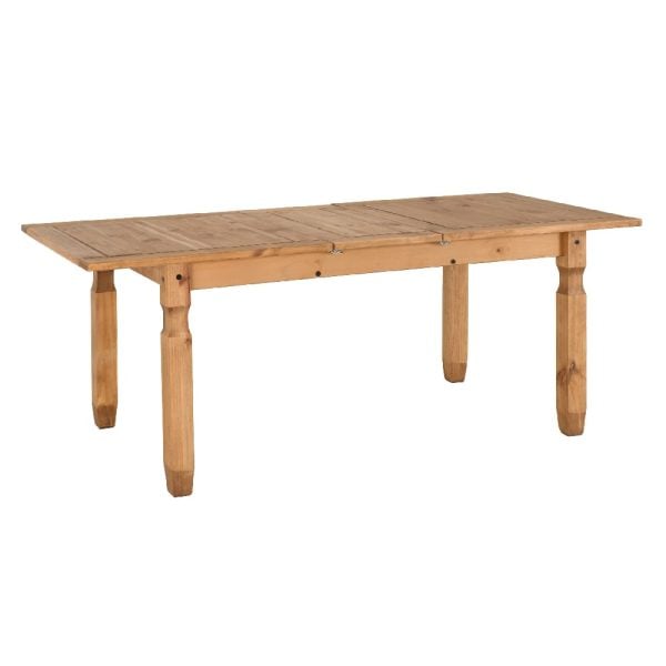 Central Wooden Extending Dining Table In Oak | Bed Sava