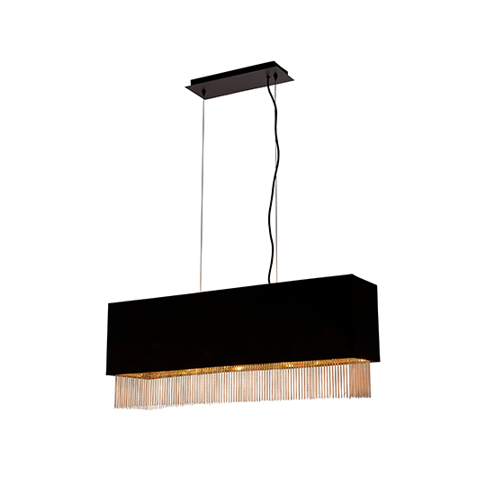 Ceres 4 Lights Pendant Ceiling Light In Black Shade | Bed Sava