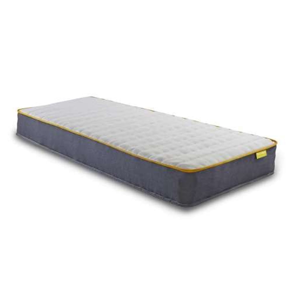 Chadron Fabric Single Mattress In White Blue | Bed Sava