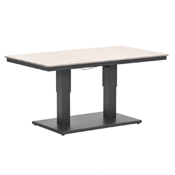 Chandler Wooden Garden Coffee To Dining Table In Light Brown | Bed Sava