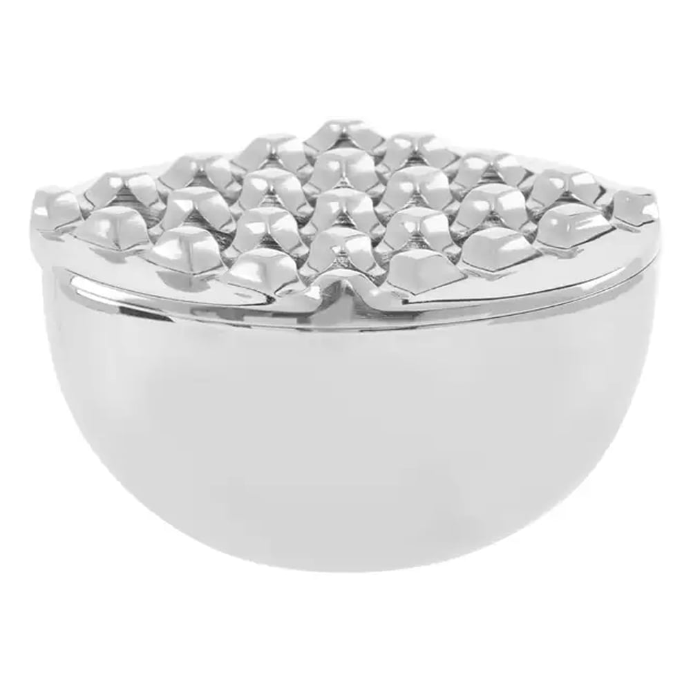 Charlton Aluminium Ashtray In Silver Nickel