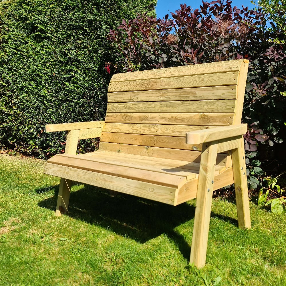 Chatham Wooden Garden Seating Bench In Natural