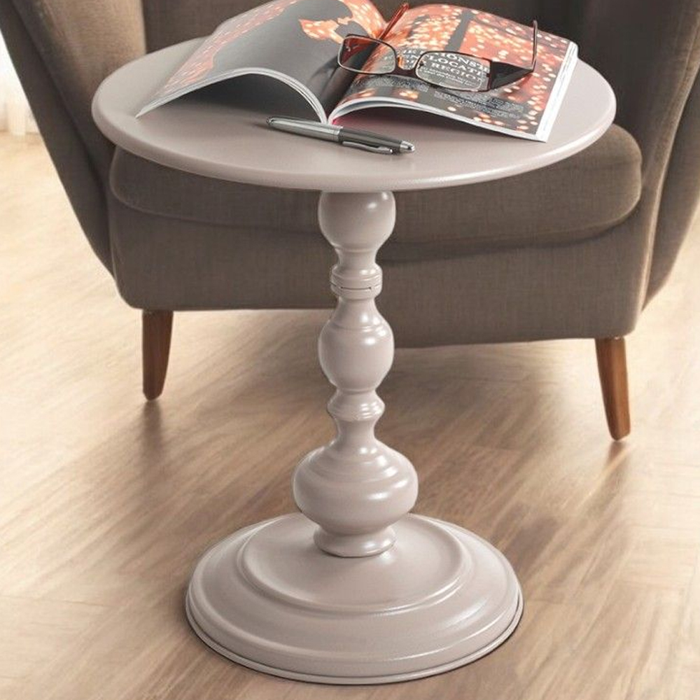 Chico Metal End Table In Grey