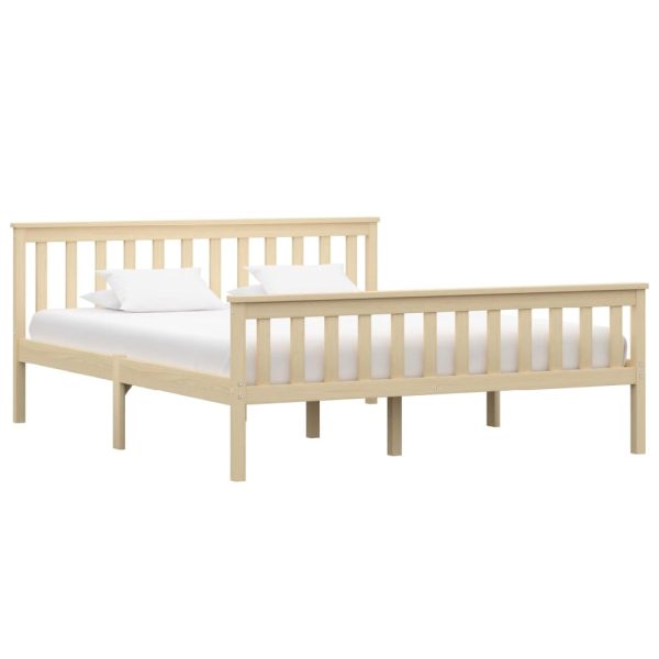 Chilliwack Wooden King Size Bed In Light Wood | Bed Sava