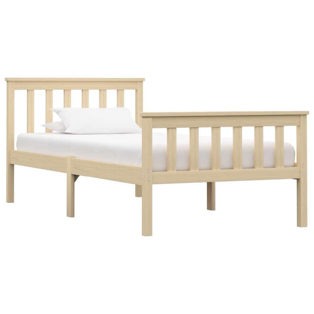 Chilliwack Wooden Single Bed In Light Wood | Bed Sava