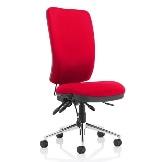 Chiro High Back Office Chair In Bergamot Cherry No Arms | Bed Sava