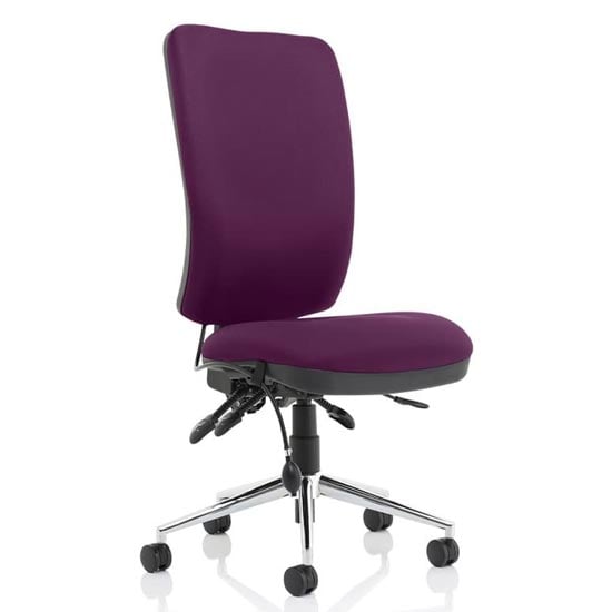 Chiro High Back Office Chair In Tansy Purple No Arms | Bed Sava