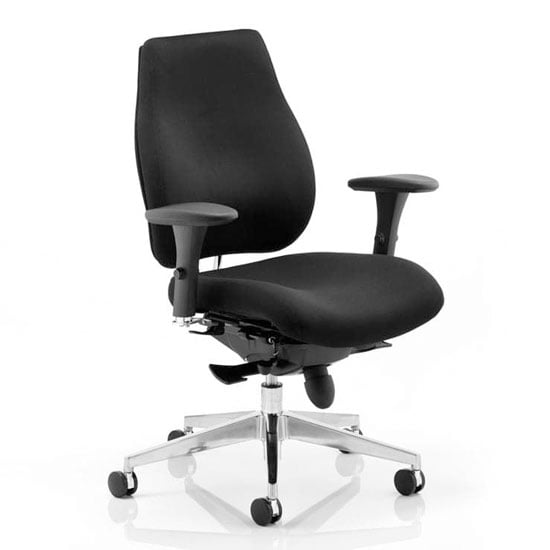 Chiro Plus Ergo Office Chair In Black With Arms | Bed Sava