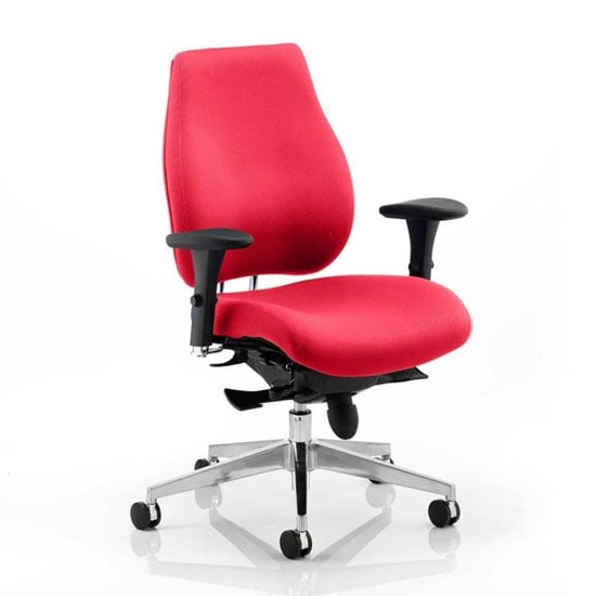 Chiro Plus Office Chair In Bergamot Cherry With Arms | Bed Sava