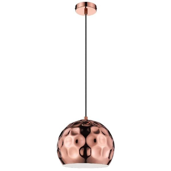 Chislehurt Metal Pendant Light Small In Copper | Bed Sava