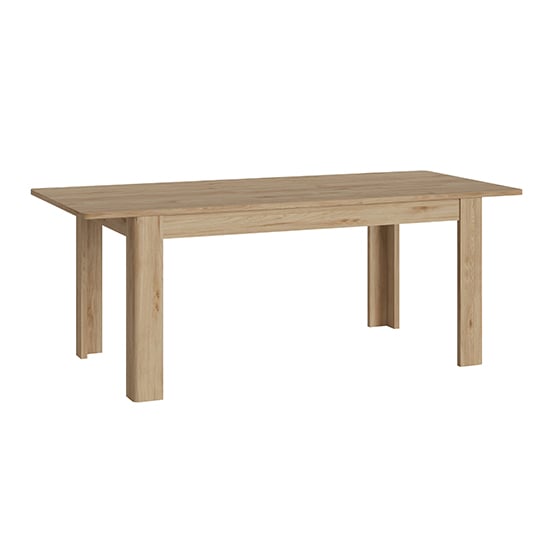 Cicero Extending Wooden Dining Table In Jackson Hickory Oak | Bed Sava