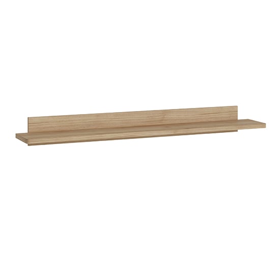 Cicero Wooden Wall Shelf In Jackson Hickory Oak | Bed Sava