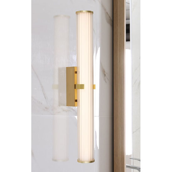 Clamp LED Large Wall Light In Gold | Bed Sava