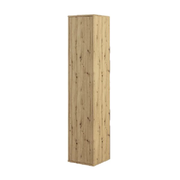 Clarion Wooden Storage Cabinet With 1 Door In Artisan Oak | Bed Sava
