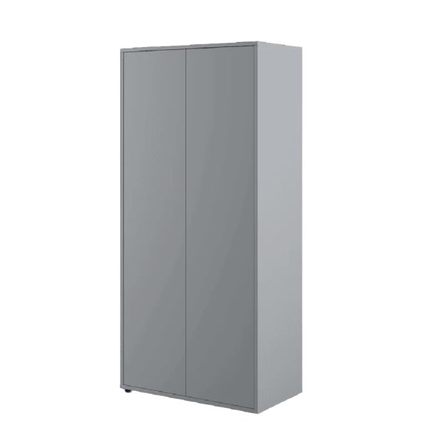 Clarion Wooden Wardrobe With 2 Doors In Grey | Bed Sava