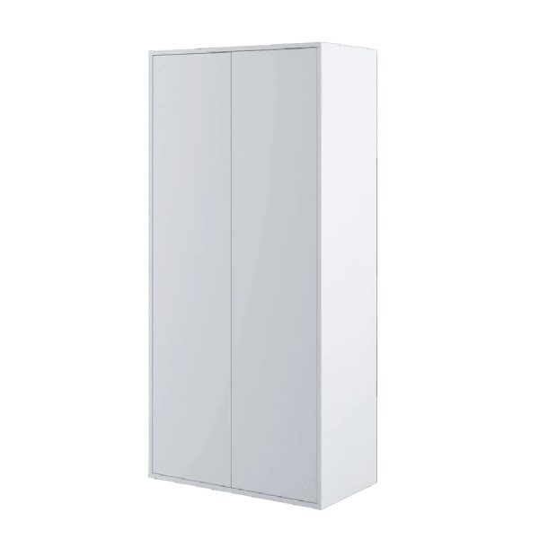 Clarion Wooden Wardrobe With 2 Doors In Matt White | Bed Sava