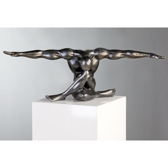 Cliffhanger Poly Design Sculpture In Antique Anthracite | Bed Sava