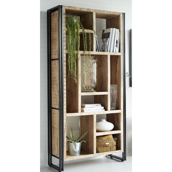 Clio Wooden Shelving Bookcase In Oak | Bed Sava