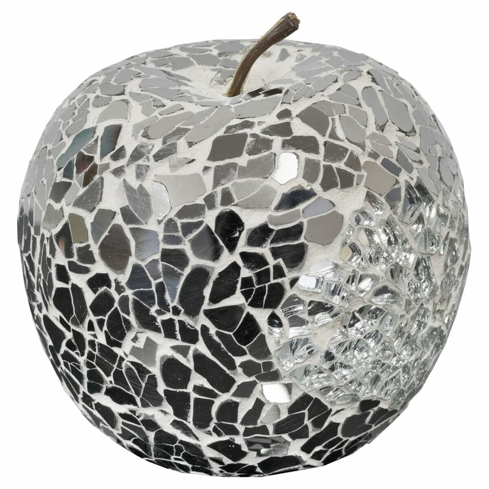 Clisson Decorative Mosaic Glass Apple Fruit In Mirrored