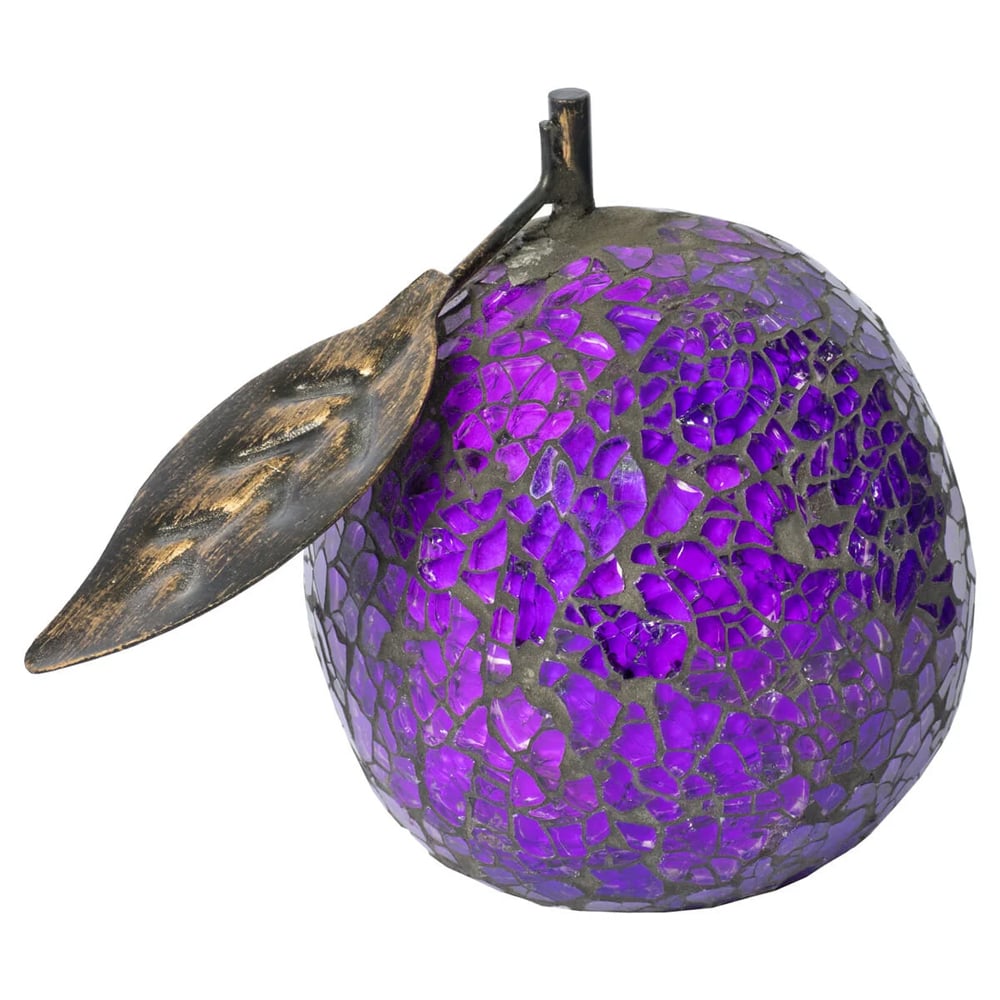 Clisson Decorative Mosaic Glass Orange Fruit In Purple