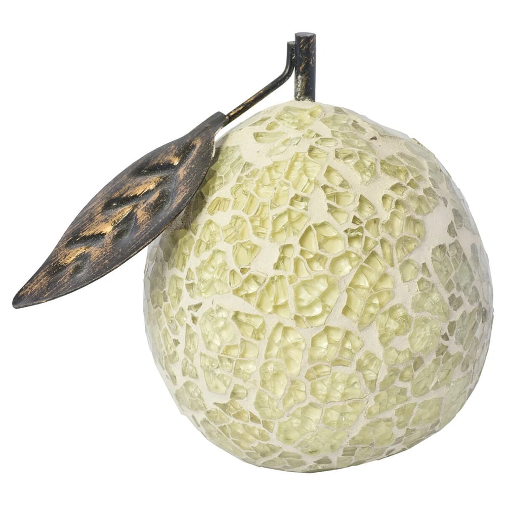 Clisson Decorative Mosaic Glass Orange Fruit In White