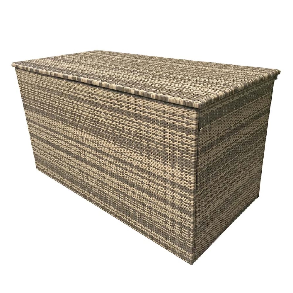 Clisson Large Rattan Outdoor Storage Box In Brown