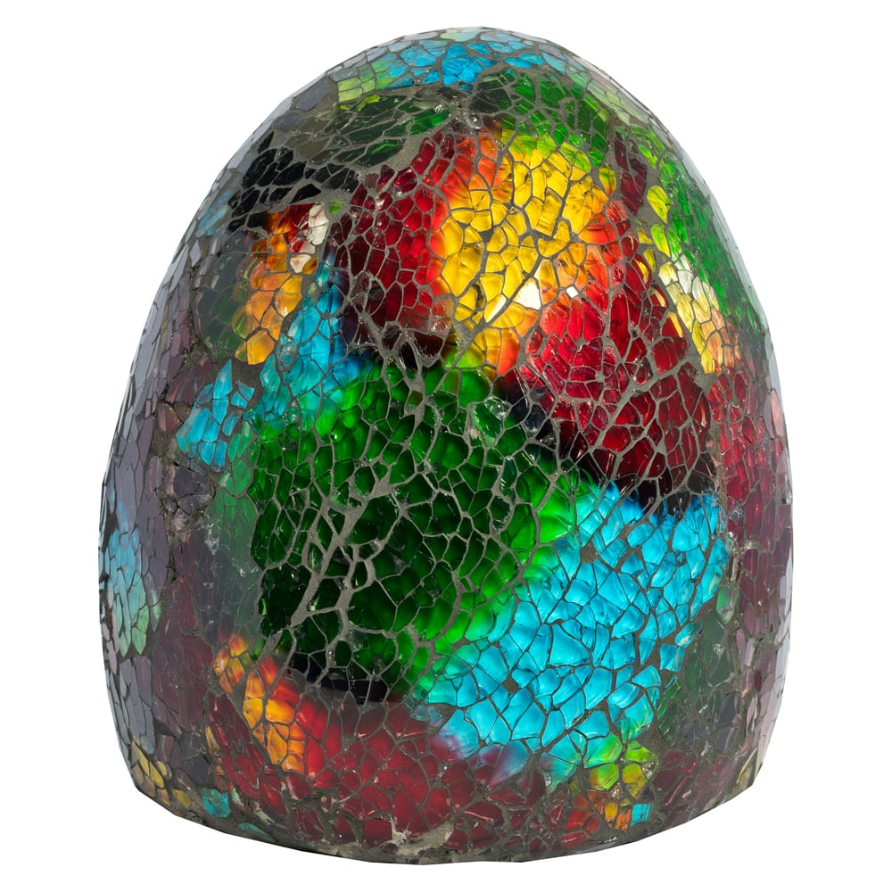 Clisson Mosaic Glass Egg Ornament In Multicolored | Bed Sava