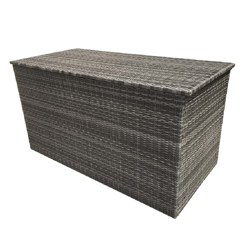 Clisson Small Rattan Outdoor Storage Box In Grey