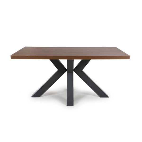 Clovis Wooden Dining Table 1600mm In Smoked Oak | Bed Sava