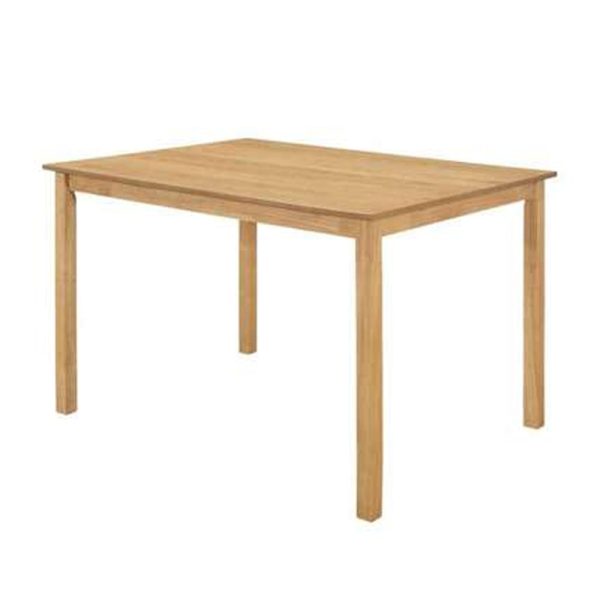 Clovis Wooden Rectangular Dining Table In Oak | Bed Sava