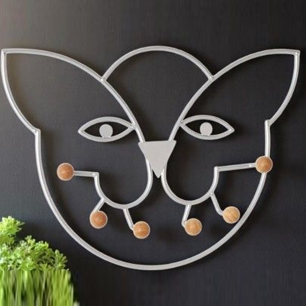 Cobleskill Metal Coat Rack In White | Bed Sava