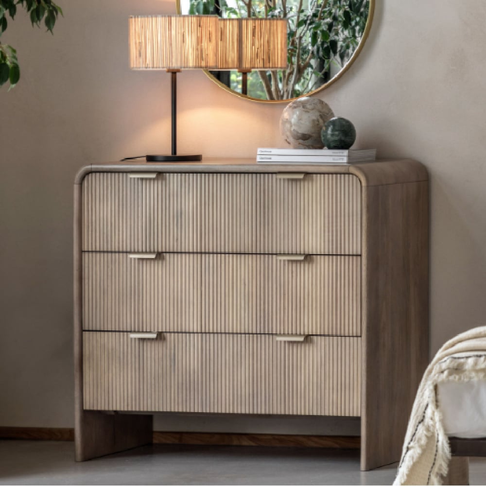 Coimbra Wooden Chest Of 3 Drawers In Natural | Bed Sava