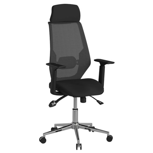 Coleford Fabric Home And Office Chair In Black | Bed Sava
