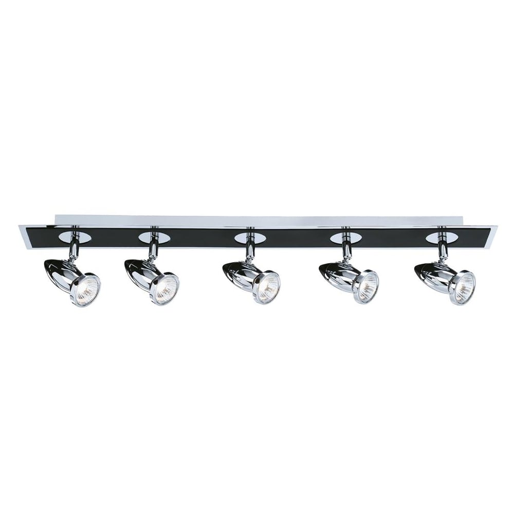 Comet 5 Light Bar Spotlight In Chrome And Matt Black