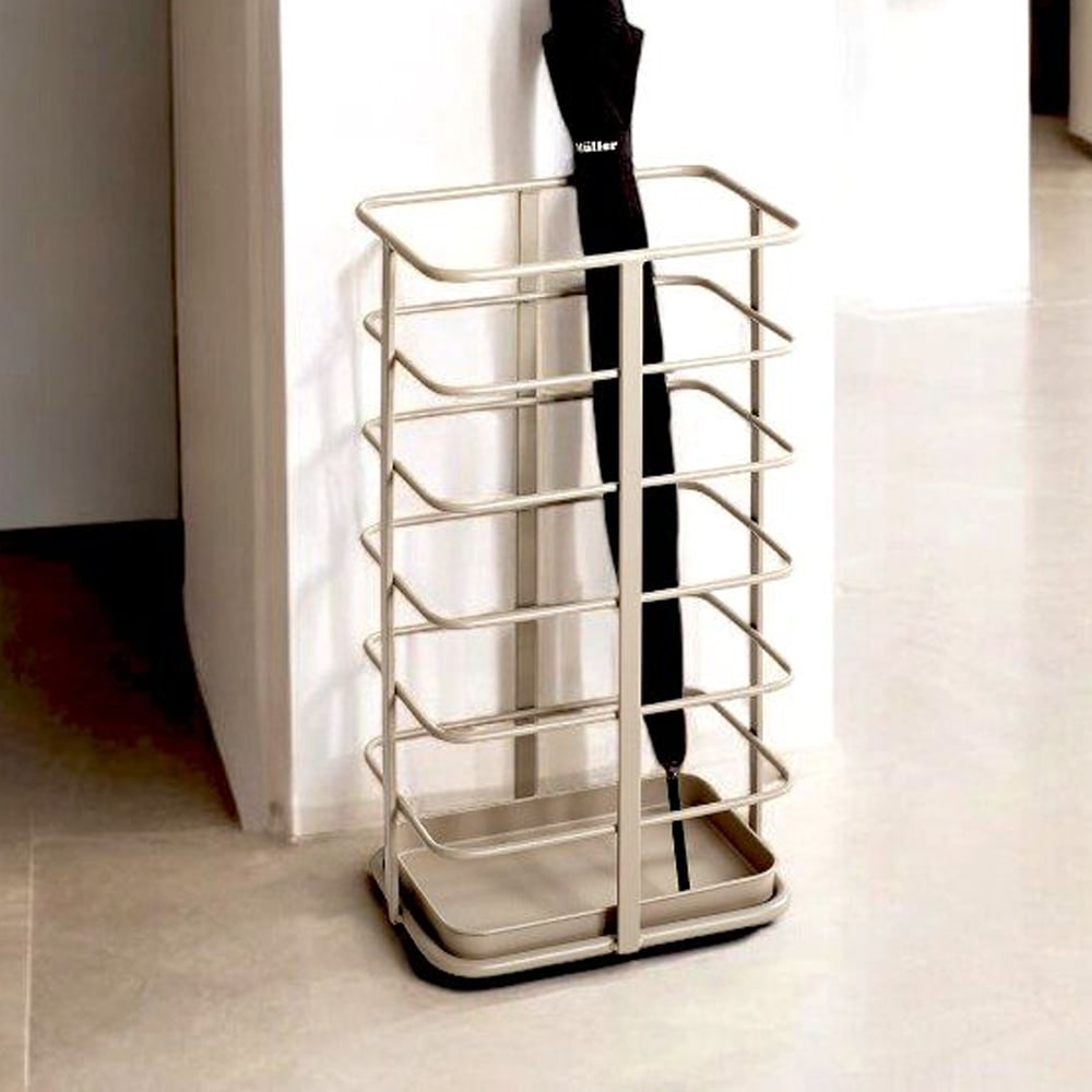 Conway Metal Umbrella Stand In Grey