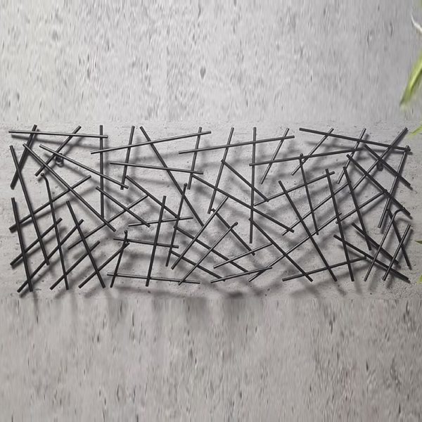 Corsicana Large Metal Wall Hung Coat Rack In Black | Bed Sava