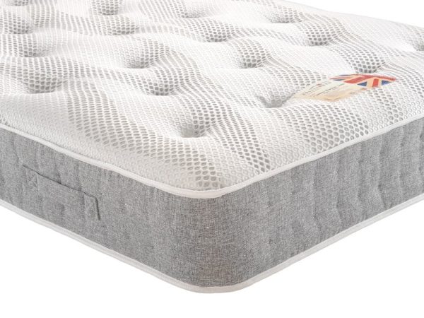 British Bed Company Cotton Pocket 1400 Chenille European Small Single Mattress | Bed Sava
