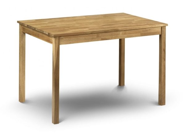 Calliope Rectangle Wooden Dining Table In Oiled Oak Finish | Bed Sava