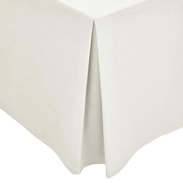 1951 Plain Dye Percale Single Valance Cream | Bed Sava
