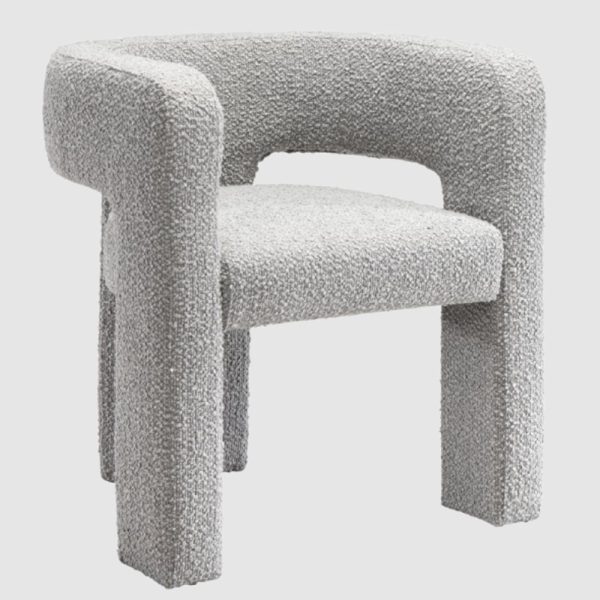 Cresco Fabric Occasional Chair In Dove | Bed Sava