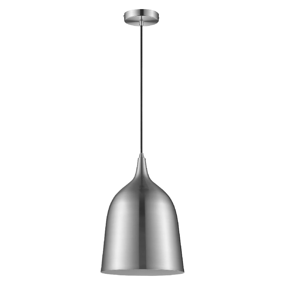 Crofton Metal Pendant Light In Satin Nickel