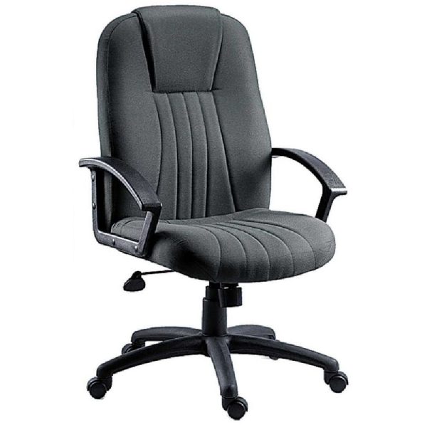 Crosby Fabric Home And Office Chair In Charcoal | Bed Sava