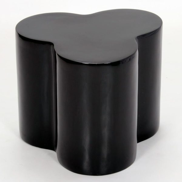 Cudahy High Gloss Lamp Table In Black | Bed Sava