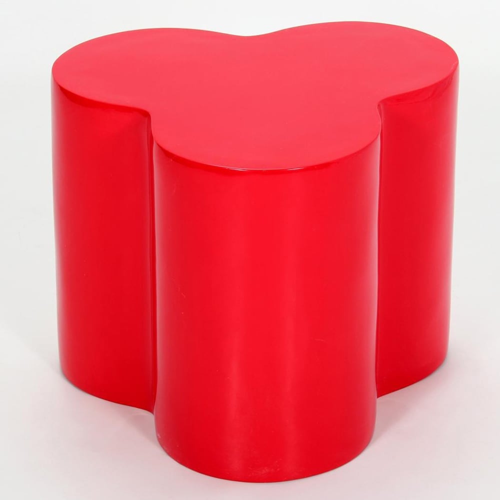 Cudahy High Gloss Lamp Table In Red