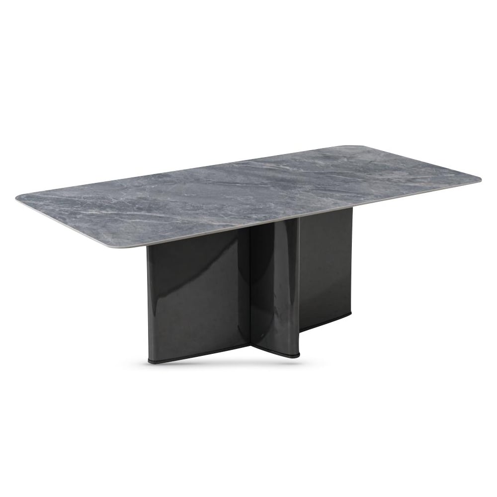 Cuneo Sintered Stone Coffee Table In Dark Grey