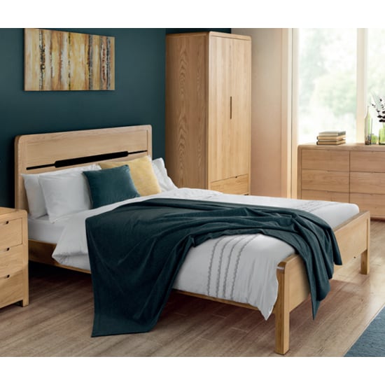 Camber Wooden Double Bed In Oak | Bed Sava