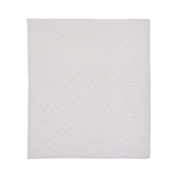 Murmur Cynthia Quilted Throw Cloud Grey | Bed Sava