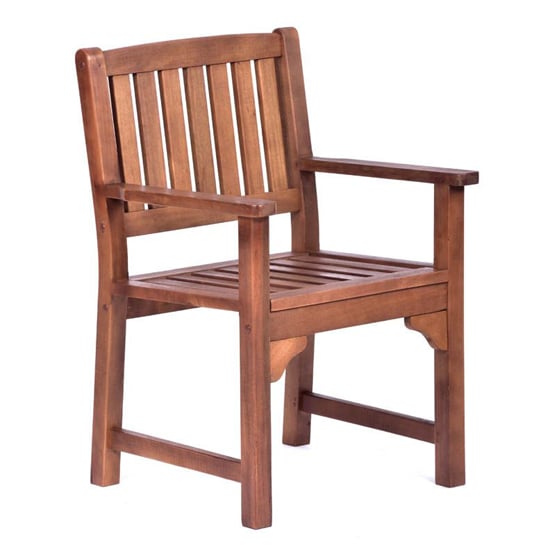 Danil Wooden Armchair In Teak