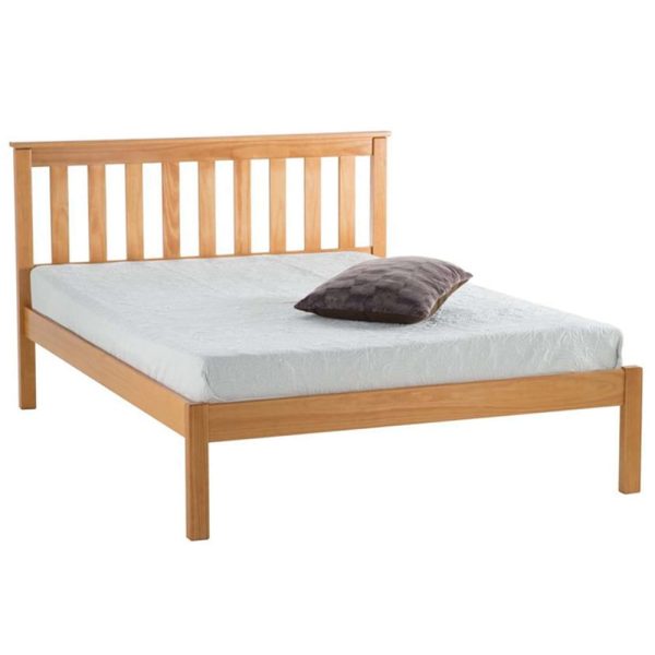Danvers Wooden King Size Bed In Antique Pine | Bed Sava