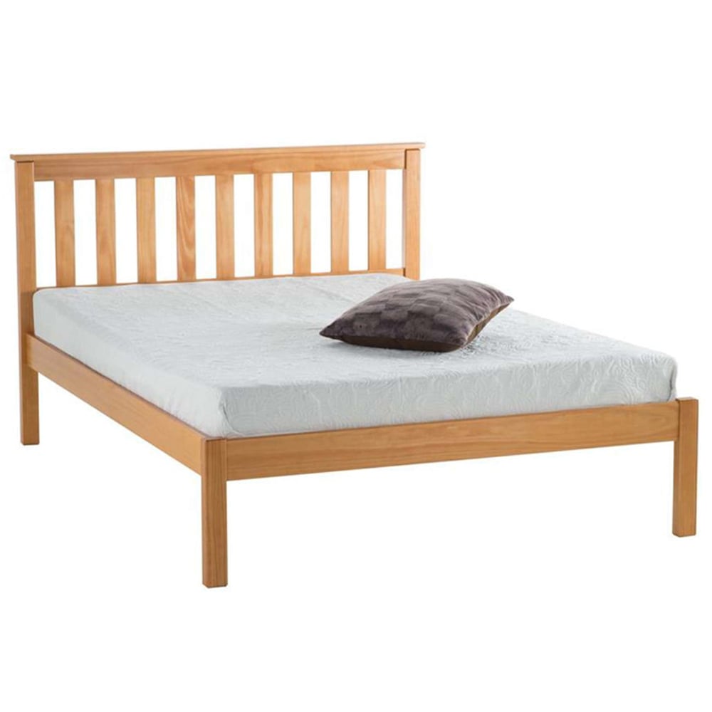 Danvers Wooden King Size Bed In Antique Pine | Bed Sava